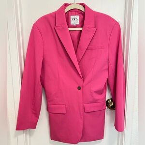 ZARA Women Pink Blazer